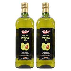 사다프 아보카도 오일 퍼스트 콜드 프레스, 1L, 2개