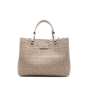 엠포리오아르마니 우븐 탑 핸들 토트 백