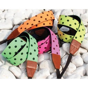 토마 카메라 도트 패브릭 넥스트랩, 오렌지, 1개