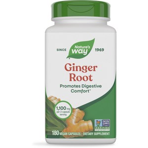 네이쳐스웨이 진저 루트 550mg 비건 캡슐, 180정, 1개
