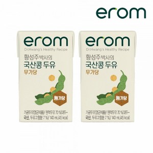 [24팩] 이롬 황성주 박사의 국산콩 두유 무가당 140ml, 24개