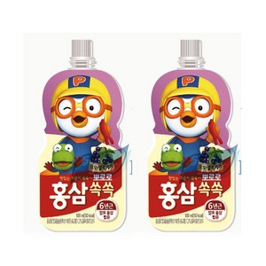 팔도 뽀로로 홍삼쏙쏙 포도블루베리맛, 100ml, 20개