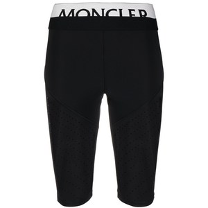 몽클레르 몽클레어 로고 밴드 퍼포레이티드 사이클링 쇼츠, 블랙계열, Standard XS(KR 44)