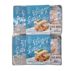 존쿡델리미트 닭가슴살 슬라이스, 4개, 350g