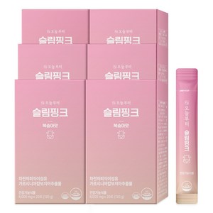 오늘부터 슬림핑크 복숭아맛, 120g, 6개