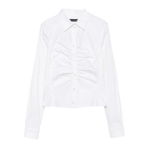 발렌시아가 주름 긴소매 셔츠