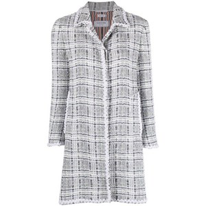 톰 브라운 크로셰 아플리케 트위드 코트, 그레이계열, Italy 38(KR 44)