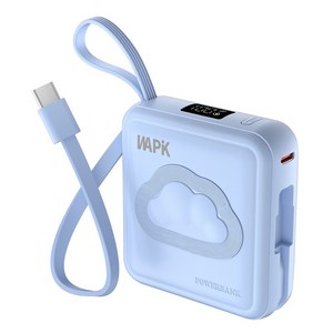 WAPIK 초소형 미니 고속충전 보조배터리 M2 PD 22.5W 10000mAh
