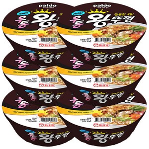 왕뚜껑 mini 우동, 80g, 6개