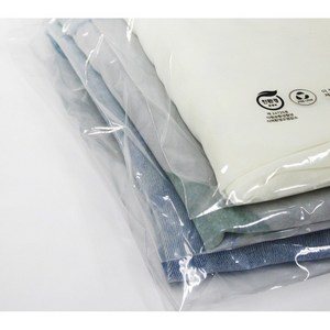 재활용 투명 의류 폴리백 (S / M / L) 1000매 친환경 폴리백 LDPE HDPE