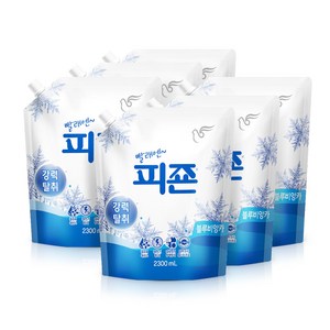 피죤 강력탈취 섬유유연제 2300ml 블루, 2.3L, 6개