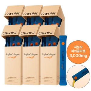 오니스트 트리플콜라겐 오렌지, 14회분, 280g, 6개