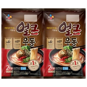 씨제이제일제당 가쓰오얼큰우동 2인분 x 2개, 464g