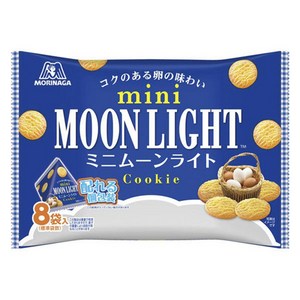 모리나가 제과 미니 문라이트 대봉지 129g 비스킷 쿠키 파이 일본 간식 과자, 129g, 1개