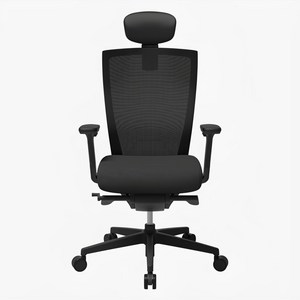 시디즈 T50 HDA 사무용 메쉬 컴퓨터 책상 의자, 블랙+다크그레이