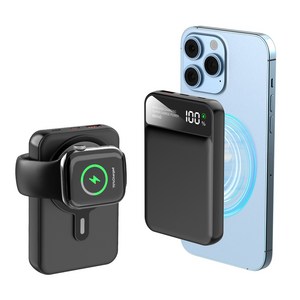 THOUSTA 무선 3in1 대용량 PD 22.5W QC3.0 고속충전 맥세이프 보조배터리 10000mAh