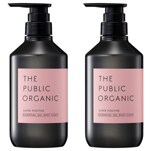 더퍼블릭오가닉 TPO 슈퍼 포지티브 에센셜 오일 바디솝 펌프형, 480ml, 2개