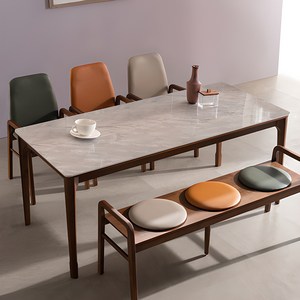 잉글랜더 바흐 통세라믹 고무나무 원목 식탁 방문설치