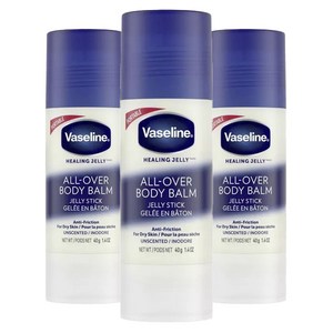 바세린 힐링 젤리 올-오버 바디 밤 스틱, 40g, 3개