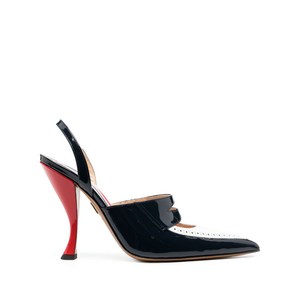 톰 브라운 커브 힐 가죽 펌프스 120mm, Europe 36(KR 230), 블랙계열+화이트계열