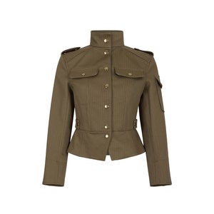 알렉산더맥퀸 버튼 업 페플럼 재킷