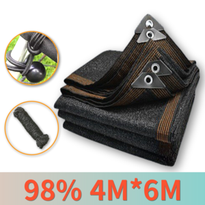 3초쿨 차광막 (10미터로프+탄성밴드 증정) 4면봉재 옥상 베란다 햇빛가리개 그늘막