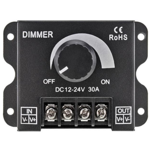 일렉클라우드 LED 디머 조광기 12V-24V 30A 조명 밝기조절 컨트롤러 스위치 Dimmer, 조광기30ABL03821, 1개