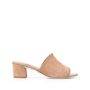 토즈 로고 자수 샌들, Europe 34.5(KR 215), 브라운계열