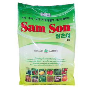 [농사마트] 유일 삼손이 5kg 고추 웃거름 포기 시비 에코 비료 동물성 아미노산 화분 텃밭 사은품 랜덤씨앗, 1개