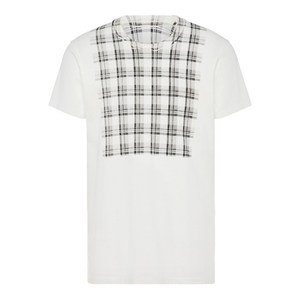 메종 마르지엘라 체크 티셔츠, 화이트계열, Standard S(KR 95)