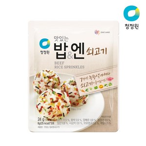 청정원 맛있는 밥&엔 쇠고기, 24g, 1개