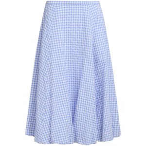 마르니 체크 프린트 미디 스커트, 블루계열, Italy 42(KR 55-66)