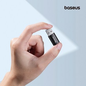 베이스어스 USB A 3.1 to C타입 인제너티 미니 OTG 변환 젠더, (블랙) ZJJQ000101, 1개