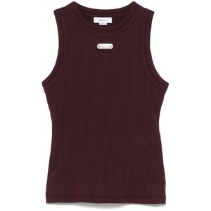 알렉산더맥퀸 로고 장식 탱크 탑