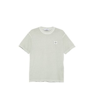 스톤 아일랜드 컴퍼스 로고 패치 코튼 티셔츠, 그린계열, Standard L(KR 100)
