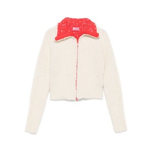 디젤 지퍼 프런트 가디건, 화이트계열, Standard L