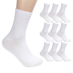 더베이직 남성용 무지 중목 양말 10p