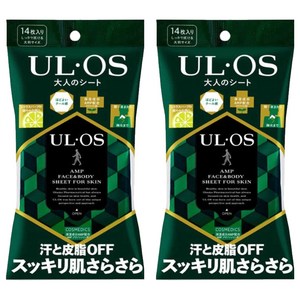 우르오스 어른의 AMP 페이스 & 바디 시트 14매입, 2개