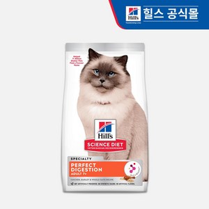 606866 힐스 고양이 어덜트 7+ 퍼펙트 다이제스쳔 치킨 1.6kg, 606864 퍼펙트 다이제스쳔 고양이 어덜트 1.6kg, 1개, 닭