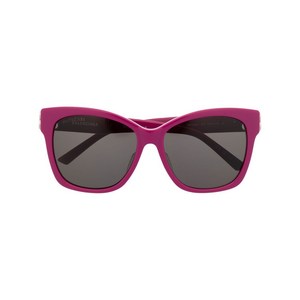 발렌시아가 로고 장식 스퀘어 프레임 선글라스