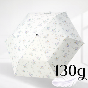 obp 130g 초경량 일본식 꽃무늬 UV 자외선차단 암막 양산 우양산