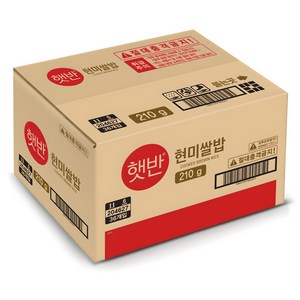 햇반 현미쌀밥, 210g, 36개