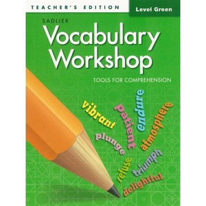 Vocabulary Workshop Tools for Comprehension Green (G-3) : Teacher's Edition, Sadlier-Oxford