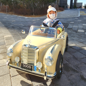 몬스터토이즈 유아전동차 아기자동차 벤츠 300S 클래식 전동푸쉬카 람보르기니, 벤츠 300S 베이지, 1개