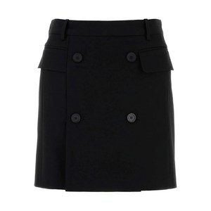 발렌시아가 double-breasted twill skirt, 블랙계열, France 36(KR 55)