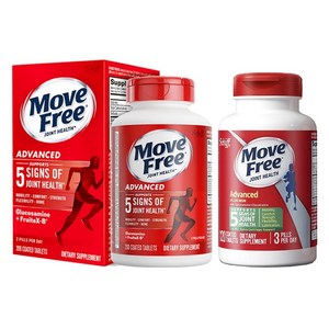 쉬프 무브프리 어드밴스드 조인트 헬스 글루코사민 & 콘드로이틴 & 프루트X-B 타블렛 200정 + 어드밴스드 플러스 MSM 글루코사민 & 콘드로이틴 코티드 타블렛 120정