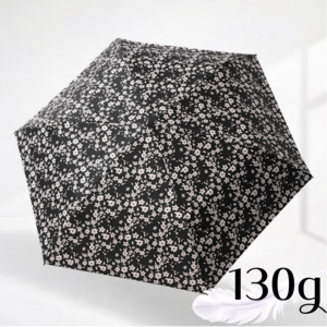 obp 130g 초경량 일본식 꽃무늬 UV 자외선차단 암막 양산 우양산