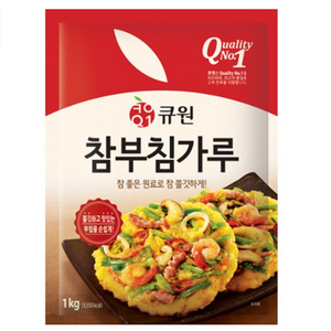 큐원 참 부침가루, 1kg, 3개