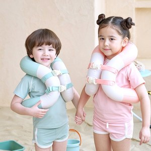 디웨이브 어린이 아동용 부력 구명 조끼 유아 물놀이 수영장 넥튜브 25kg, 25kg, 피치핑크, 1개