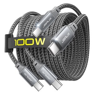 JSAUX C to C타입 100W 초고속 PD 충전 데이터 Marker 칩 케이블
